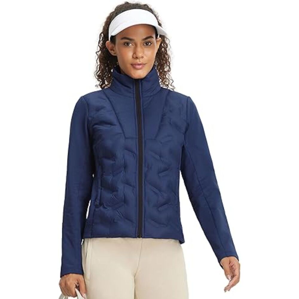 NWT MAELREG Lightweight Insulated Puffer Jacket Fleece Lined Running Hiking